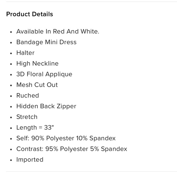 White Bandage Mini Dress - Picture 4 of 5